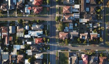 View of neighborhood from above