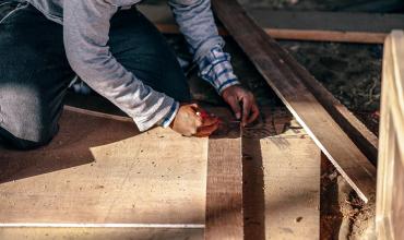  A man working on a construction project