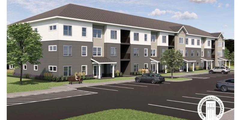 Rendering of the future apartments